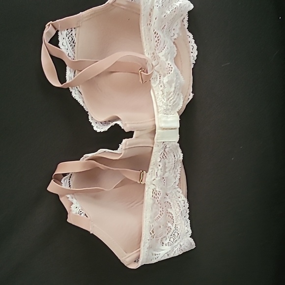 ThirdLove 24/7 Lace Balconette Bra White with Beige Size 34D - Picture 4 of 5